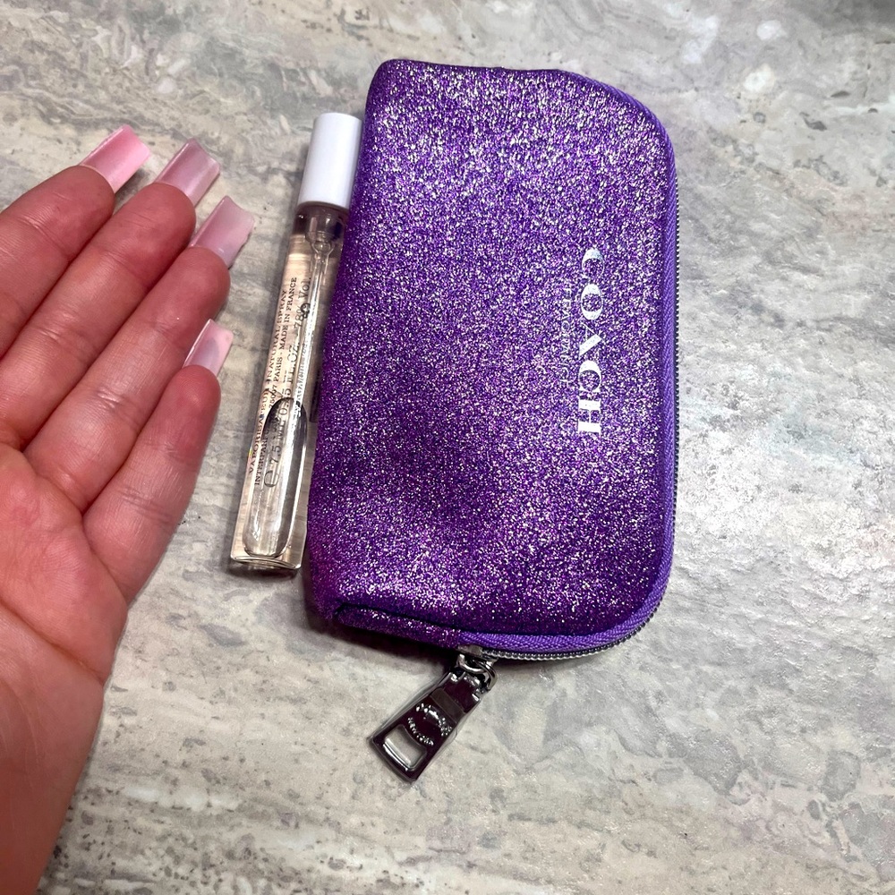 Coach travel perfume and pouch